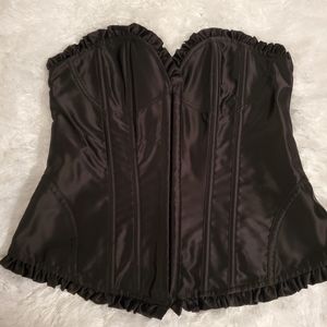 Victoria's Secret | Black Sexy Little Things Satin Corset - Medium